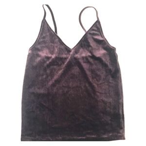 AE velvet crop tank